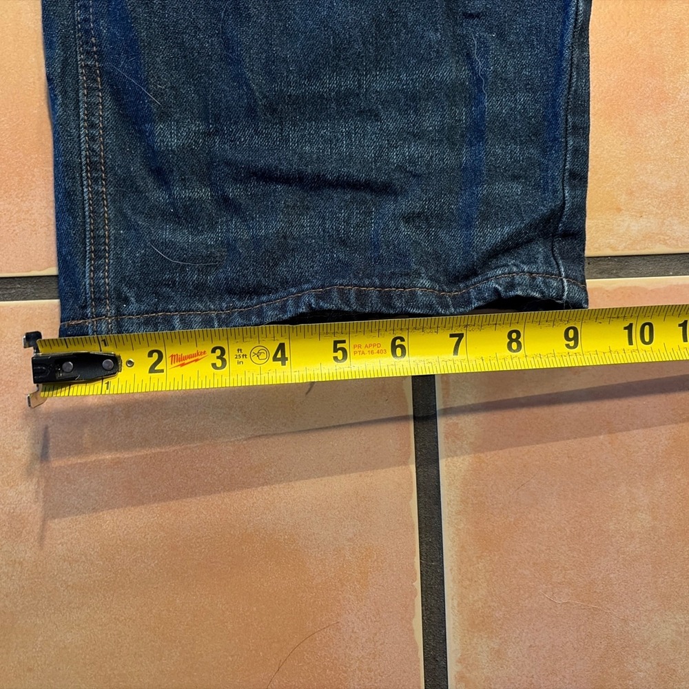 Empyre Vintage Baggy Denim Jeans Graffiti Cat Design Size 38x32 - Picture 8 of 16